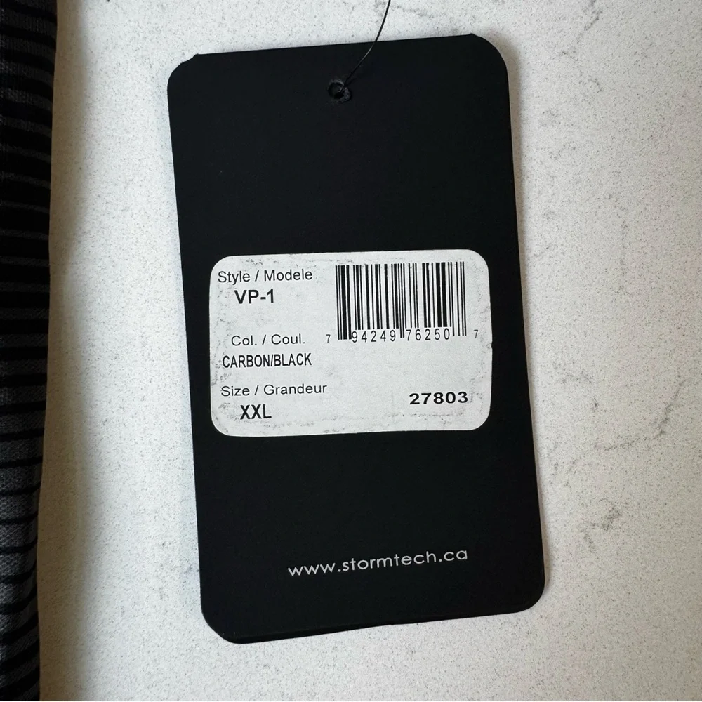 Storm Men's Charcoal Striped Polo Shirt - Picture 4 of 7